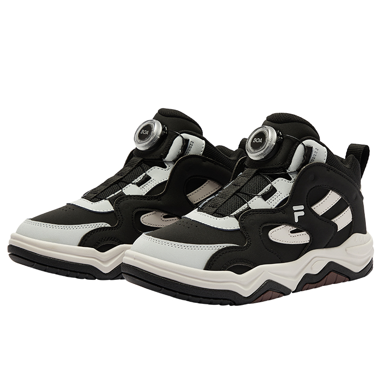 Кроссовки Slip Resistant Rebound Shock Absorbers Support Mid Top Feile Kids' Casual Shoes Kids' FILA KIDS, черный/серый — фото 3