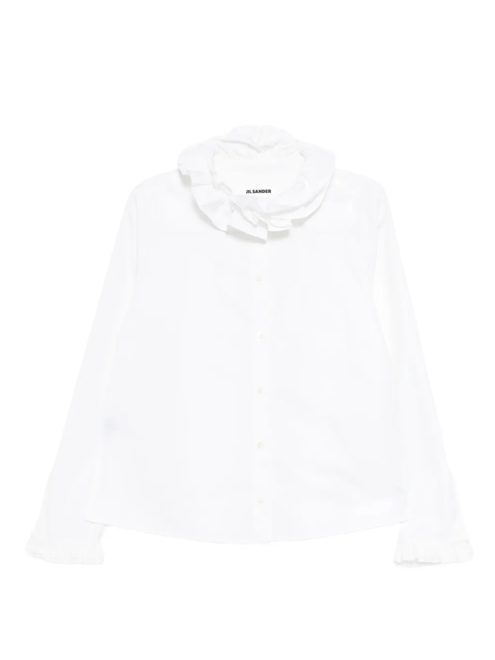 

Рубашка с оборками JIL SANDER, белый