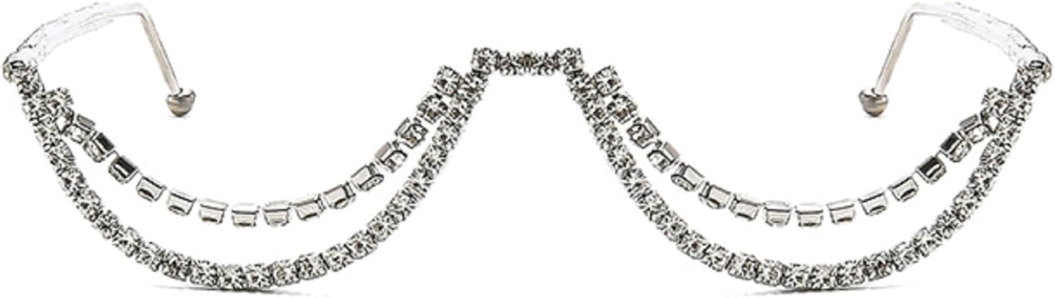 

Овальные солнцезащитные очки со стразами, блестящая оправа без линз, маленькие круглые, женские и мужские, металлическая ретро-оправа с бриллиантами, размер N47 mincl, Silver