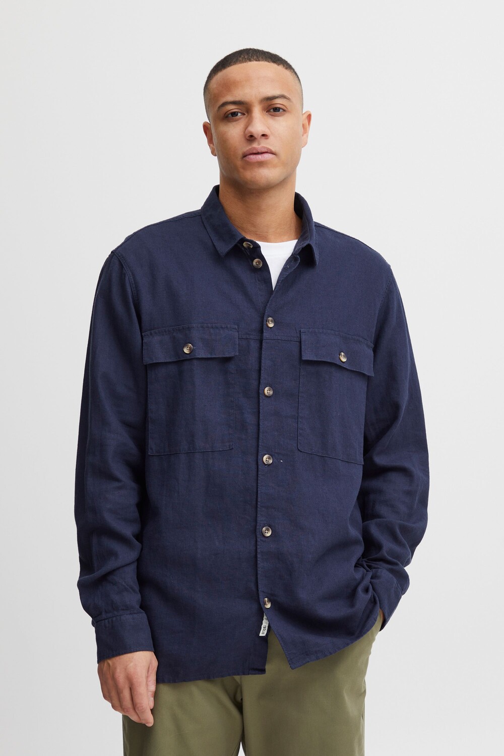 

Рубашка !SOLID Langarm SDAllan Overshirt 21107619, синий