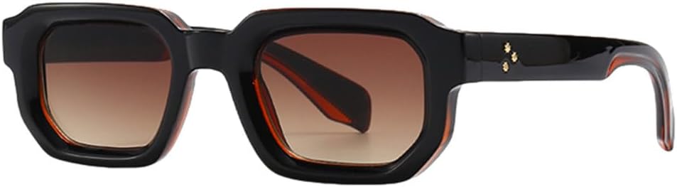 

Женские солнцезащитные очки MUTYNE UV400, маленькая квадратная оправа, мужские солнцезащитные очки в стиле ретро UV400, леопардовый коричневый принт, Black Brown Frame