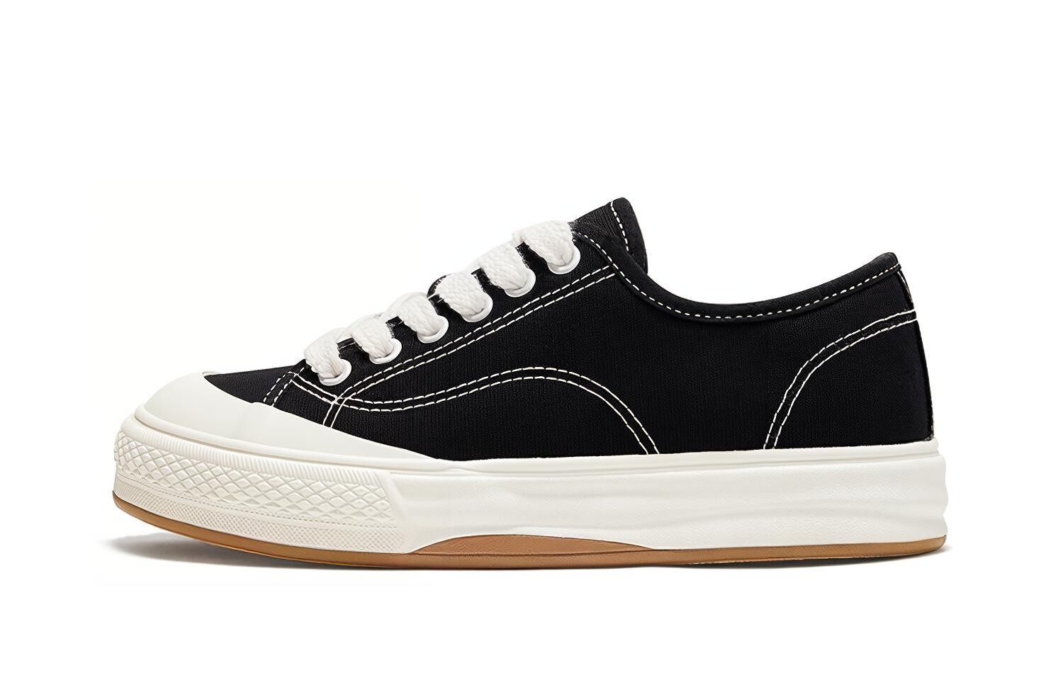 

Холщовые кеды женские низкие черный Feiyue
