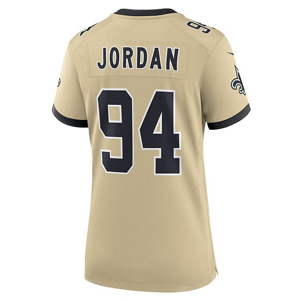 Женская игровая футболка Cameron Jordan New Orleans Saints Gameday Golds Alternate Nike — фото 4