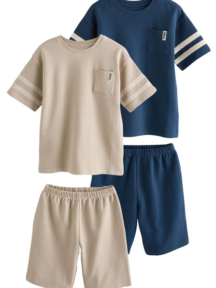 

Пижама Next, цвет Beige/Navy