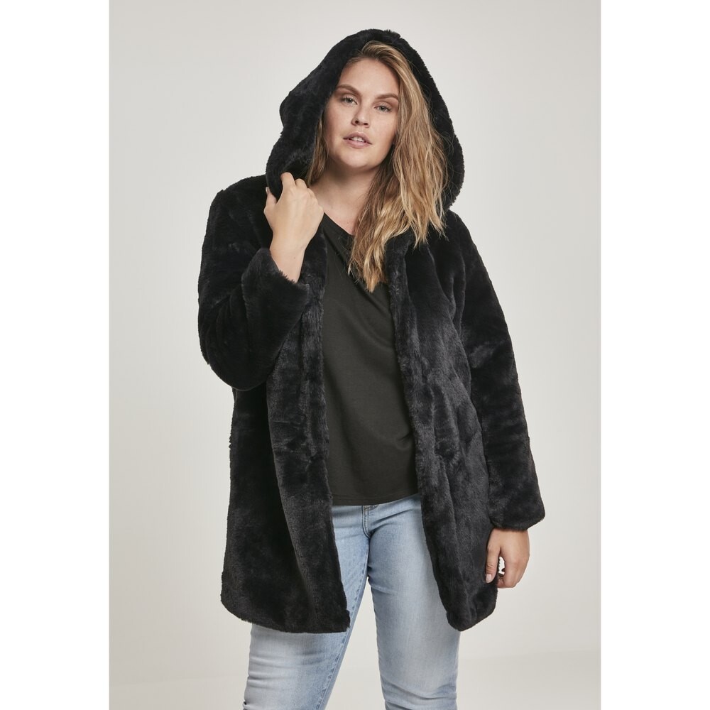 

Парка Urban Classics Hooded Teddy Coat, черный