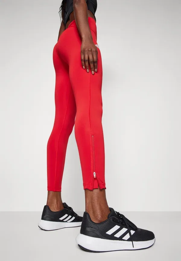 Трикотажные штаны для бега Adidas Performance, командный красный — фото 4