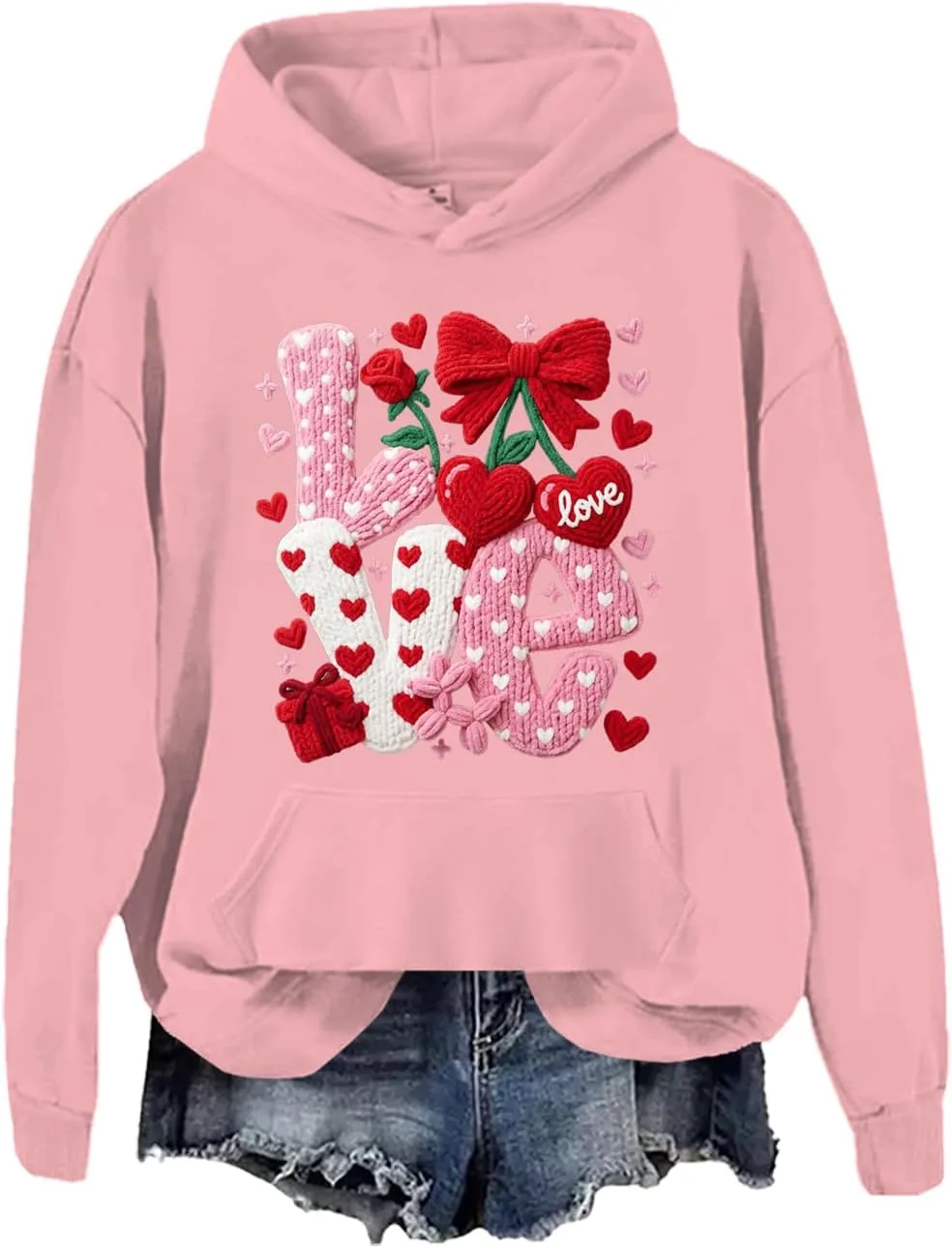 

Свитшот Faux Yarn Valentine JWVEL