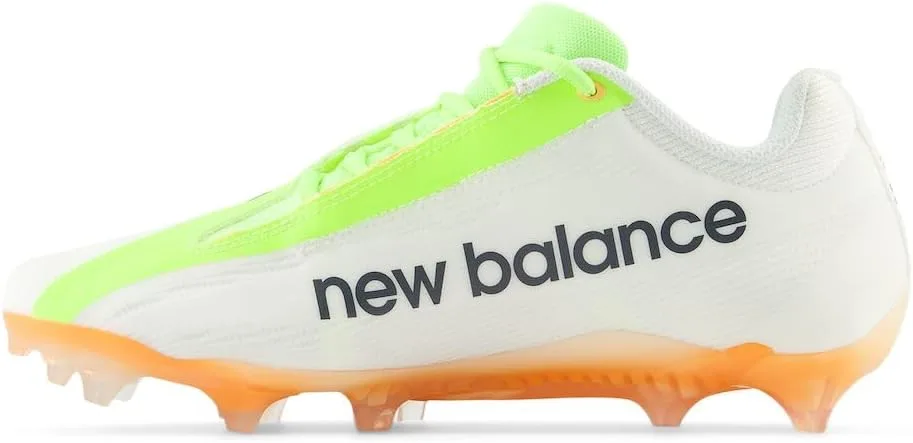 Кроссовки для лакросса New Balance Burnx4 унисекс, белый/зеленый/оранжевый — фото 2