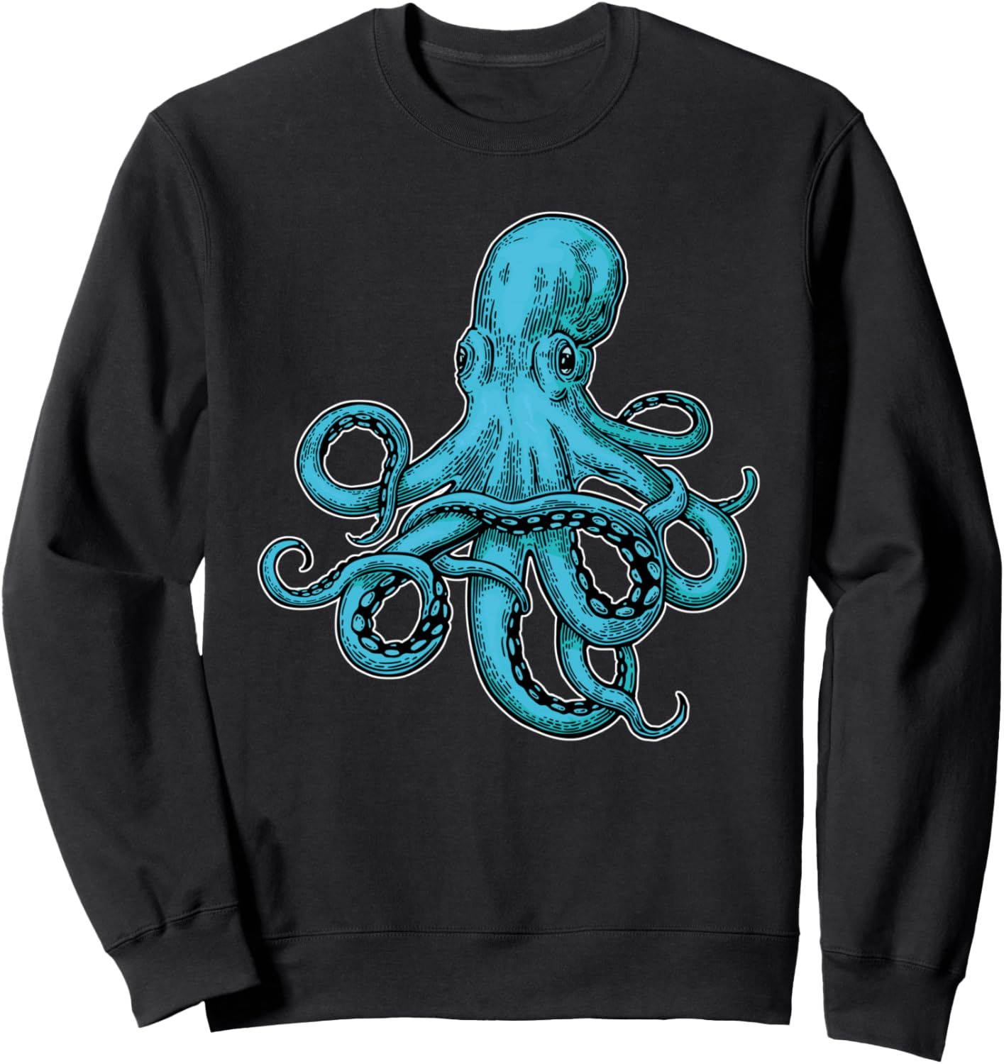 

Толстовка Daikoh Squid Deep Sea Marine Life Ocean Diver Squid Whale Sea Animal Rescue, черный