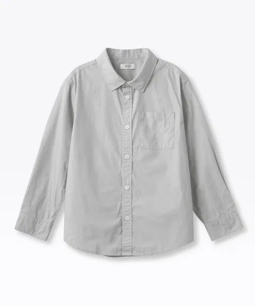 Детская рубашка MUSINSA STANDARD KIDS из хлопка, мятная — фото 2