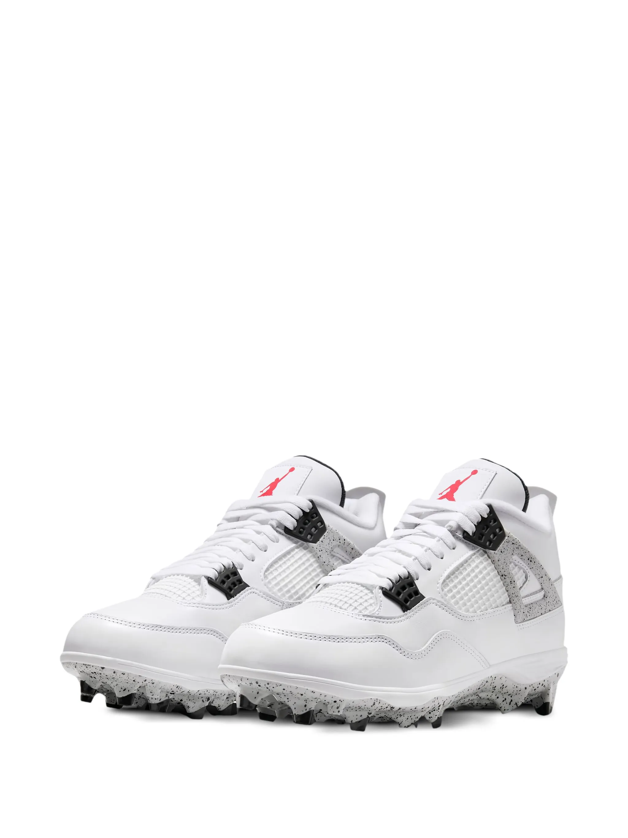Кроссовки Air Jordan 4 со вставками, белый — фото 2