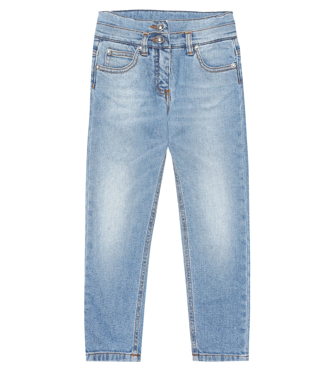 

Джинсы с заплатками Balmain Kids, Light Denim