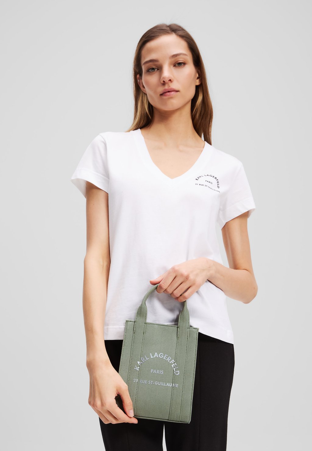 

Сумка RUE ST-GUILLAUME SQUARE SMALL KARL LAGERFELD, зеленый