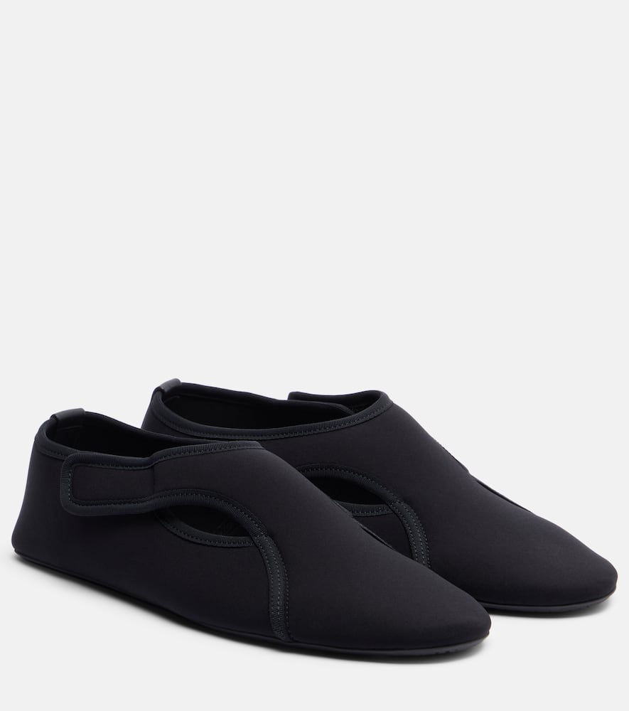 Балетки с кожаной отделкой Flex Alaïa, Noir