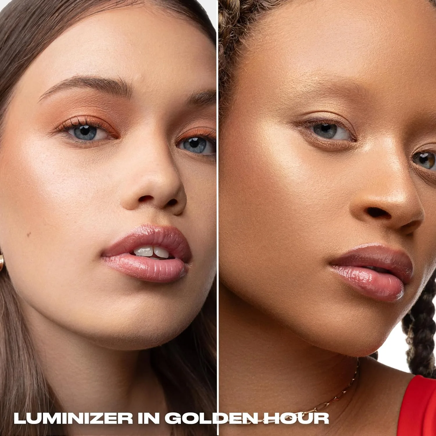 Urban Decay Face Bond Luminizer, водостойкий жидкий хайлайтер + бронзер для всего лица, глаз и тела, сияющий макияж с 3% ниацинамида, устойчивый к размазыванию и переносу - 1 жидкая унция, Golden Hour (warm champagne gold) — фото 2