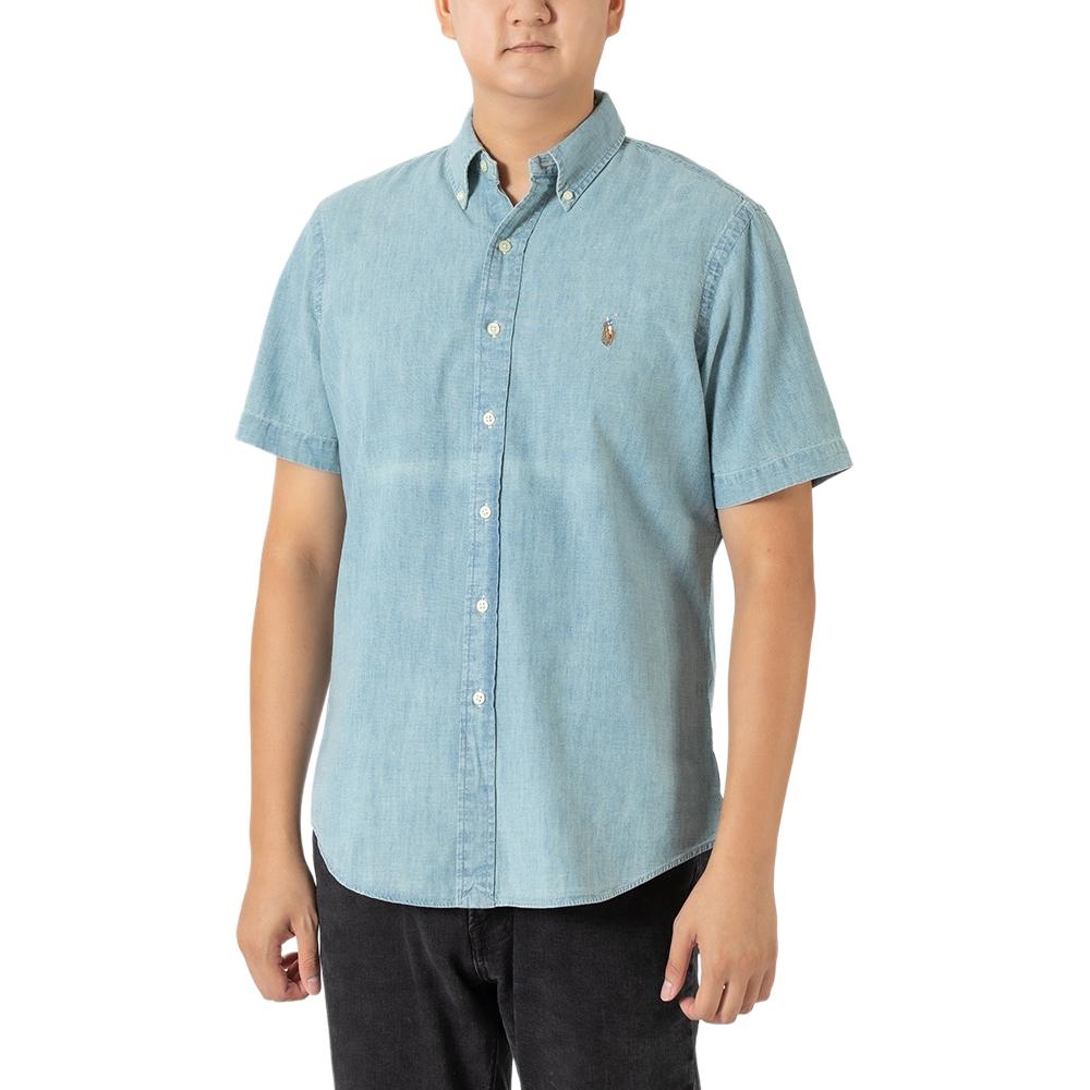 Рубашка мужская светлый деним Polo Ralph Lauren, Light Denim — фото 4
