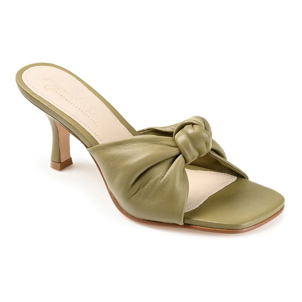 

Женские туфли Journee Signature из натуральной кожи Tru Comfort из пеноматериала Finlee на каблуке, цвет Sage