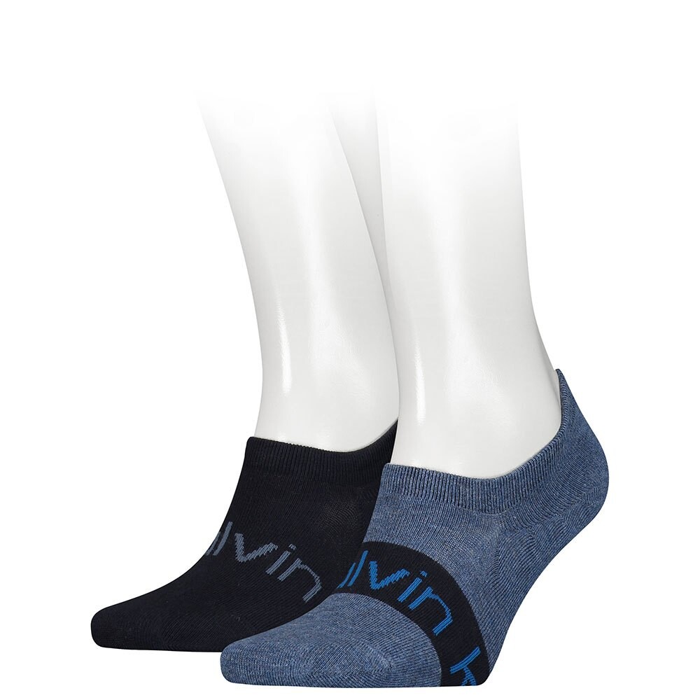 

Носки Calvin Klein Footie High Cut Logo Ribbon 2 шт, синий