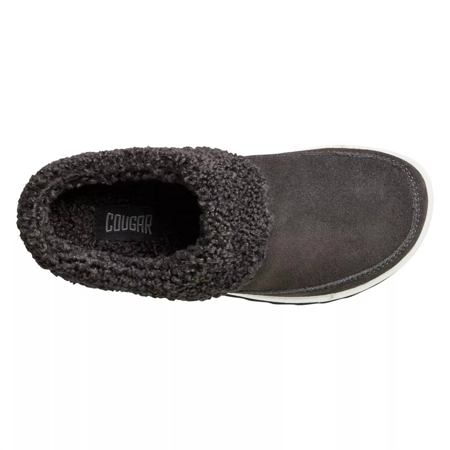 Женские тапочки Liliana из замши цвета олова COUGAR, цвет pewter suede — фото 3