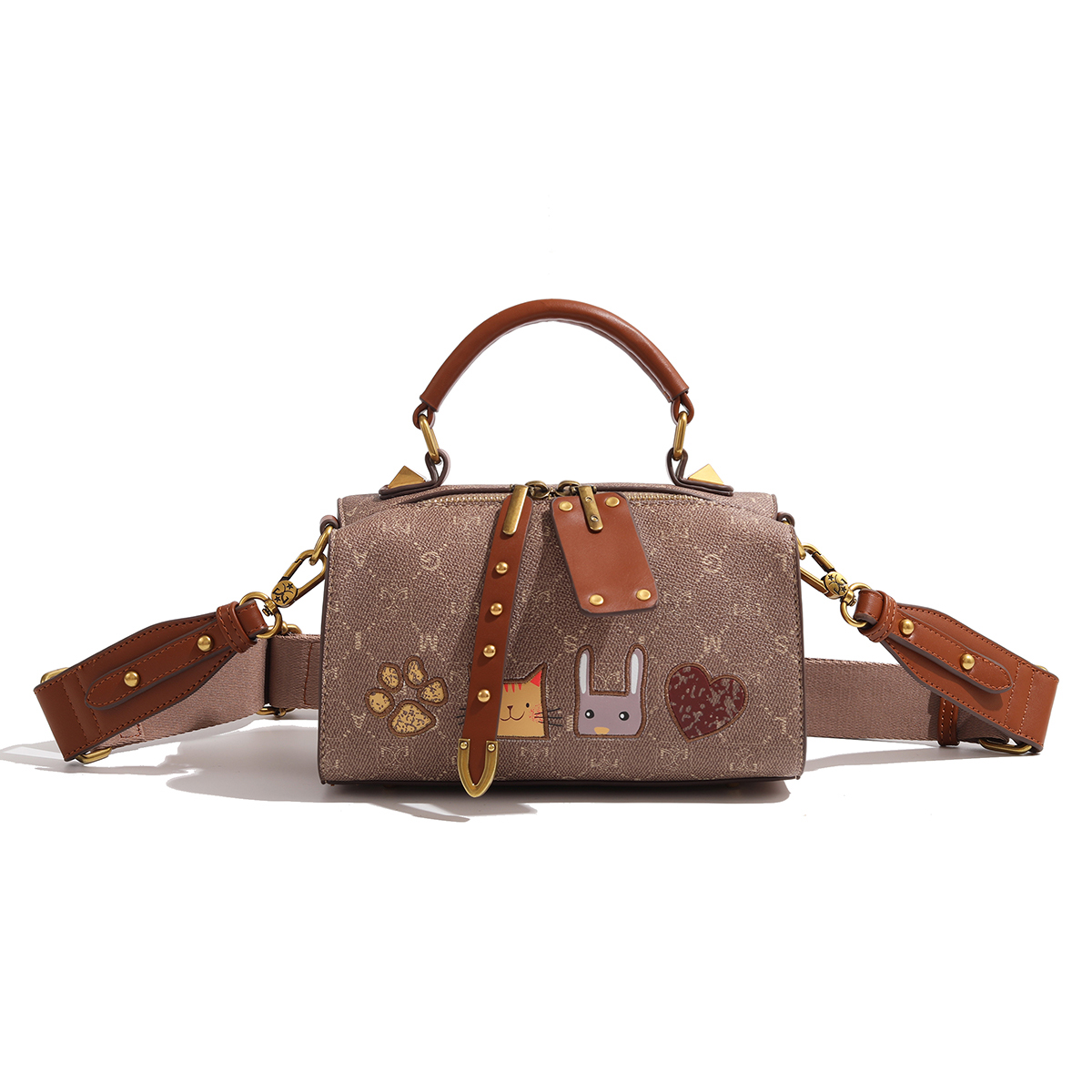 

MISS GAIL Искусственная кожа женская сумка через плечо, MG Brown