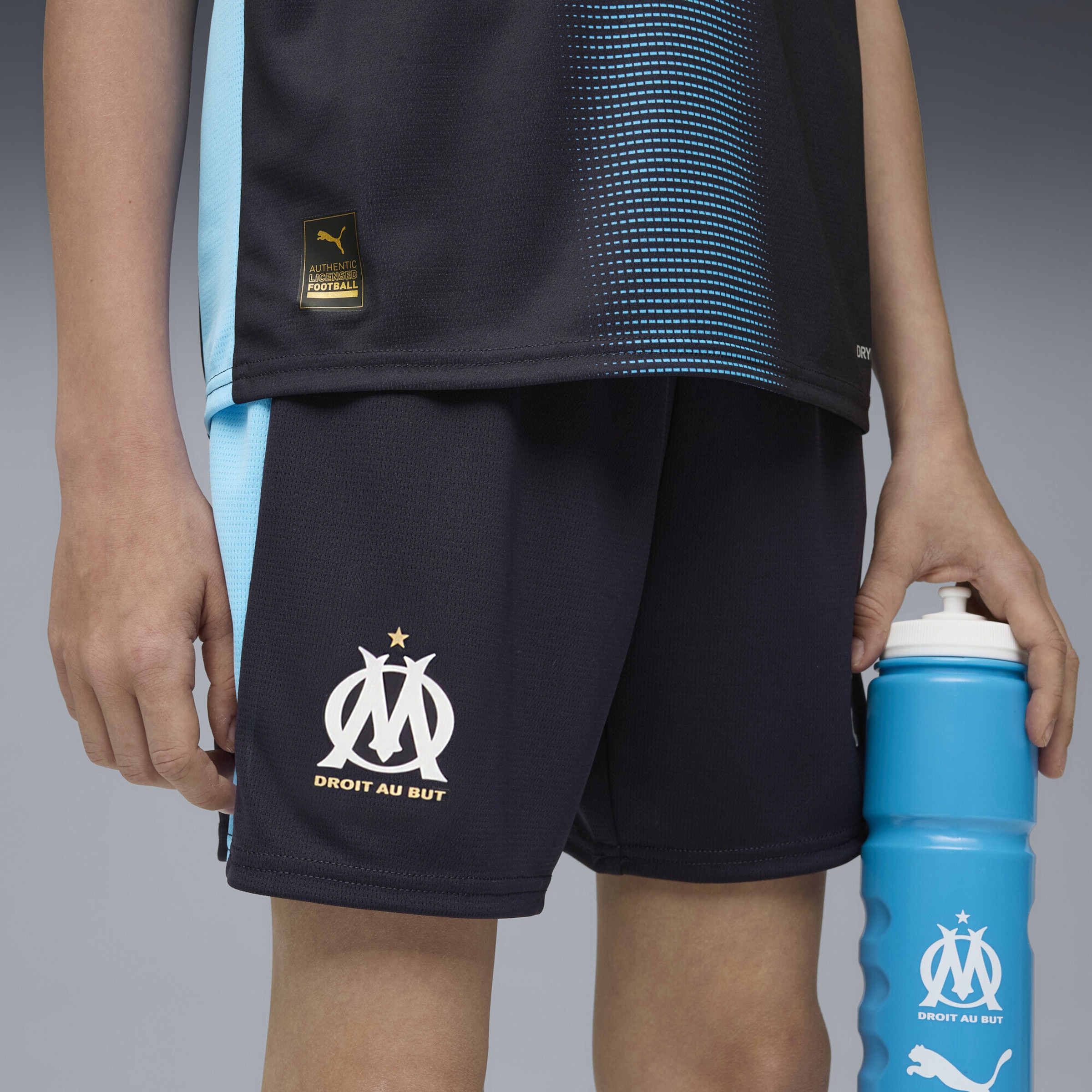 PUMA Шорты для тренировок Regular 'Olympique de Marseille 25/26' в цвете Navy, Light Blue — фото 4