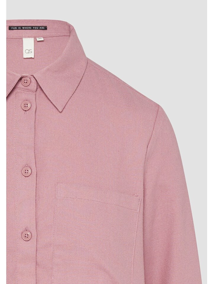 

Блуза QS Bluse langarm, розовый