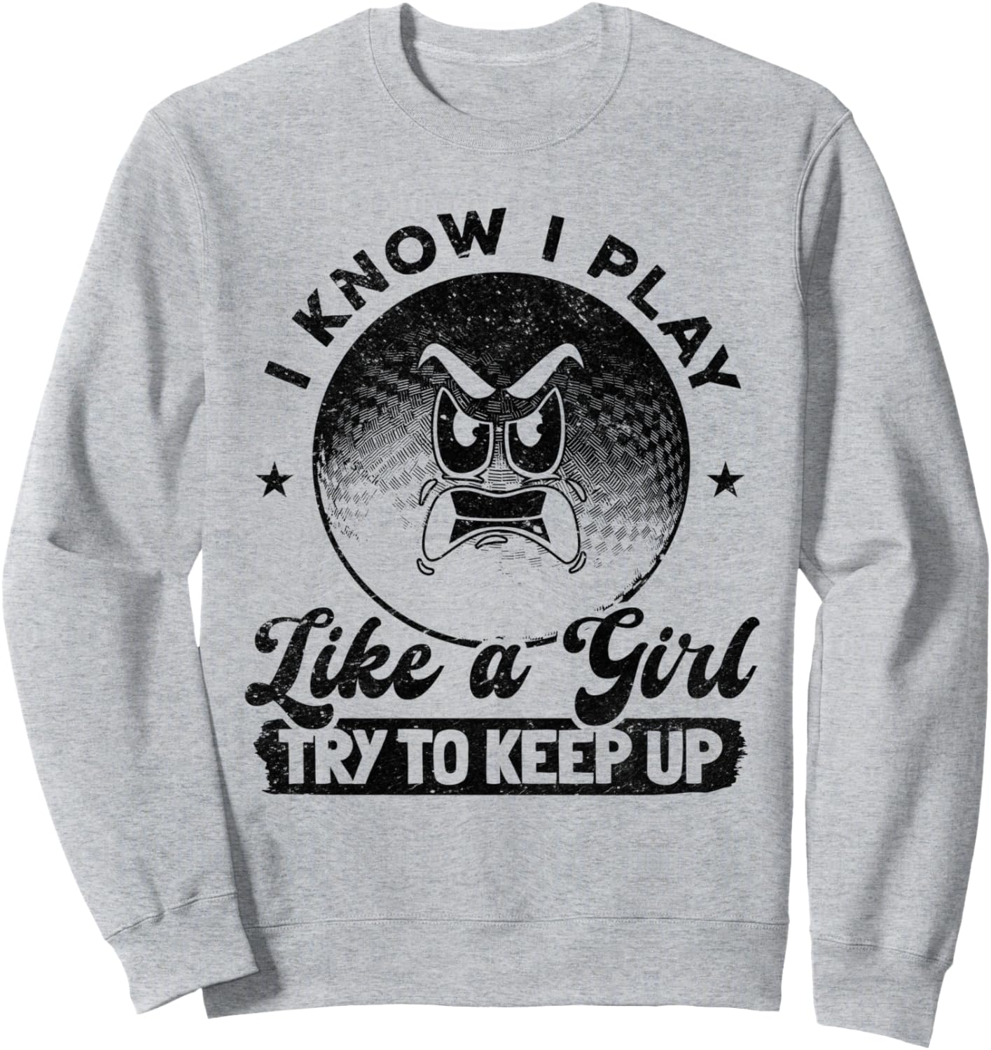 

Я знаю, что играю как девчонка, но стараюсь не отставать - толстовка с изображением игрока в вышибалы Playing Dodgeball Game Dodgeball Player, серый