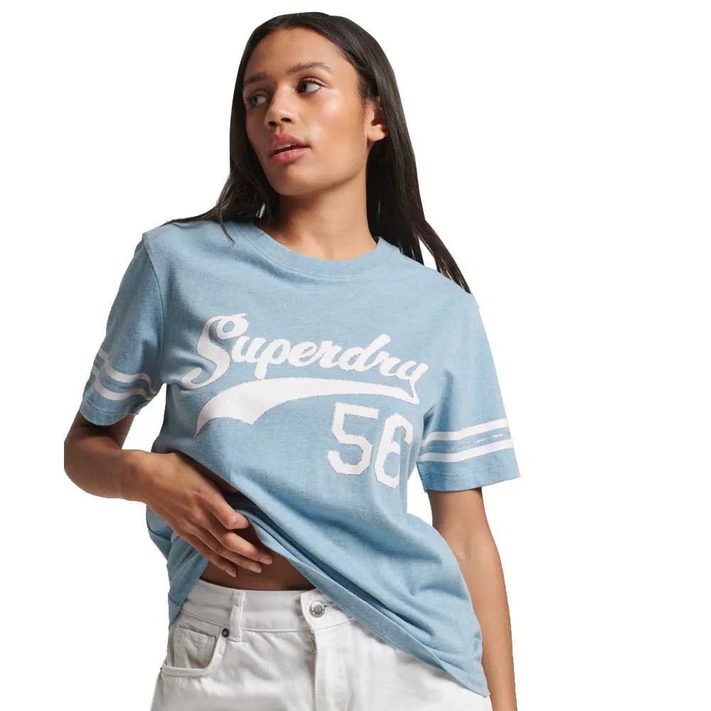 

Футболка Superdry Vintage Scripted College, синий