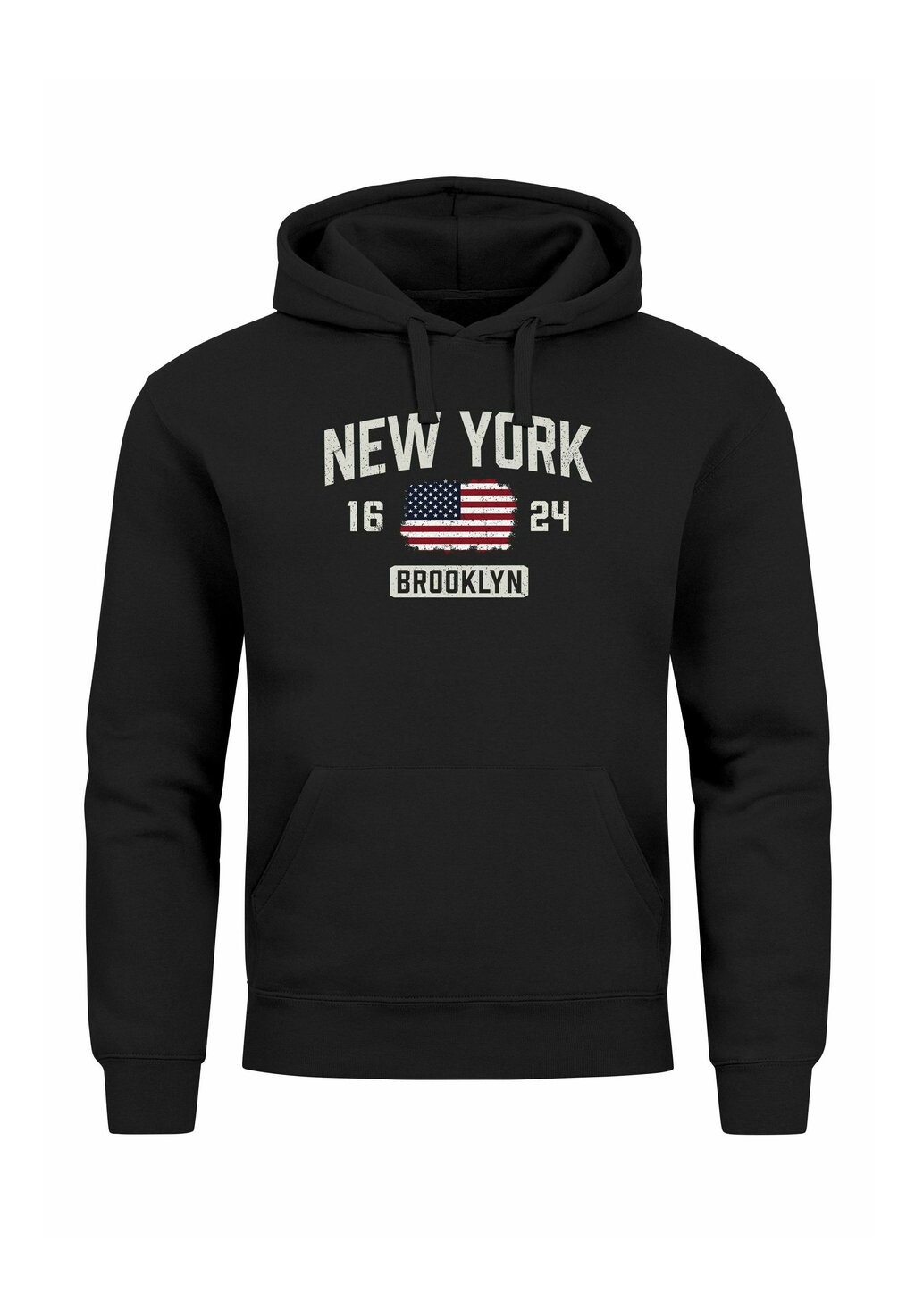 

Толстовка с капюшоном NEW YORK BROOKLYN USA FLAGGE FASHION STREETSTYLE Neverless, черный