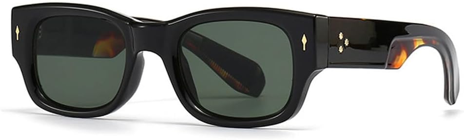 

Модные мужские солнцезащитные очки в стиле панк с заклепками, ретро, ​​темно-зеленые, женские солнцезащитные очки с защитой от УФ-излучения UV400 HVTVTLA, Black Dark Green