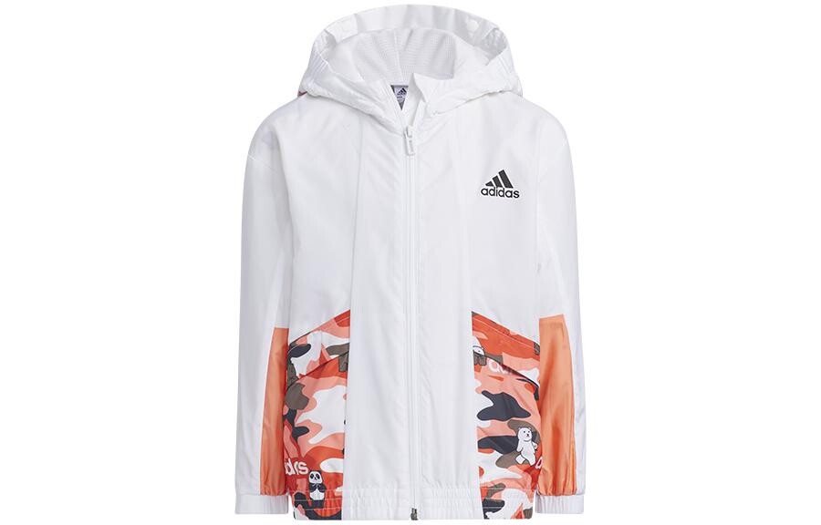 

Детская куртка Adidas, белый/черный