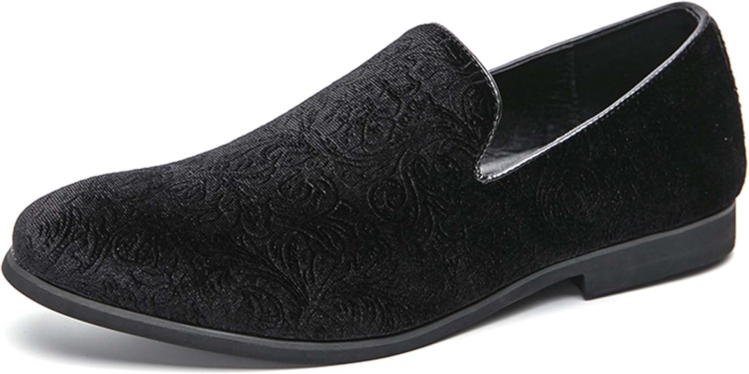 

Мужские замшевые лоферы модные заостренные повседневные деловые костюмы формальная одежда лодочные туфли легкие фраки свадебные платья обувь для церковных танцев кожаная обувь Generic, черный