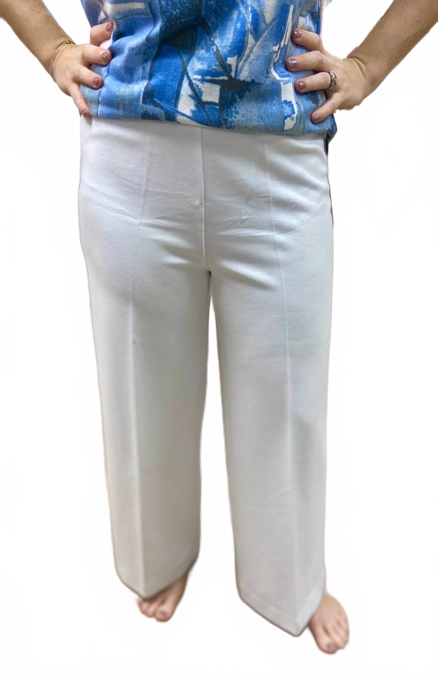 

Белые укороченные брюки с широкими штанинами Multiples