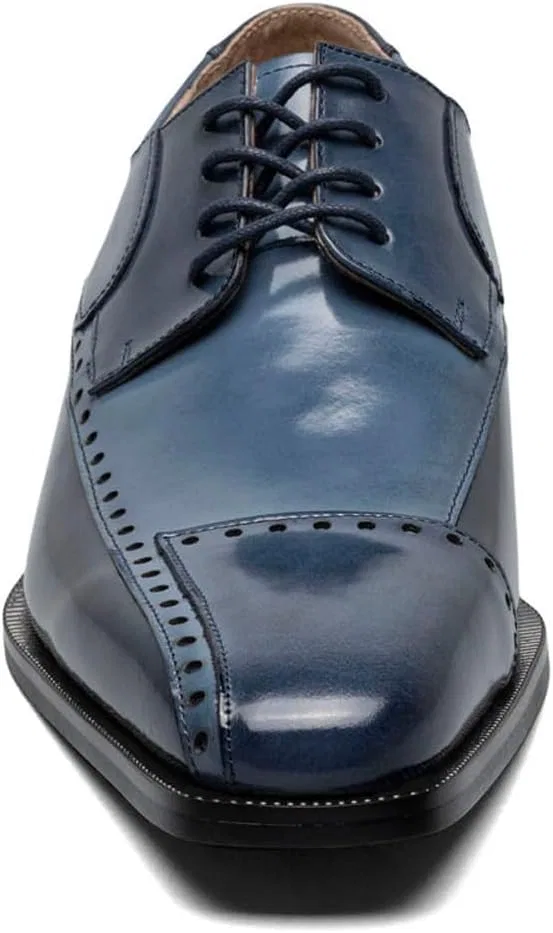 Мужские оксфорды Stacy Adams Plaza Toe Cap Oxford, Blue Multi — фото 4