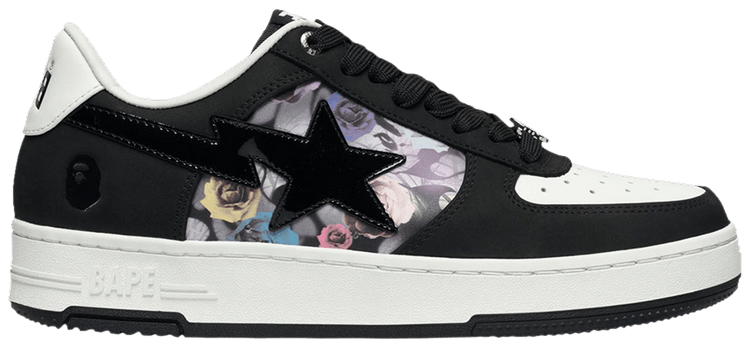 

Кроссовки BAPE Bapesta #2 'Black Roses', черный