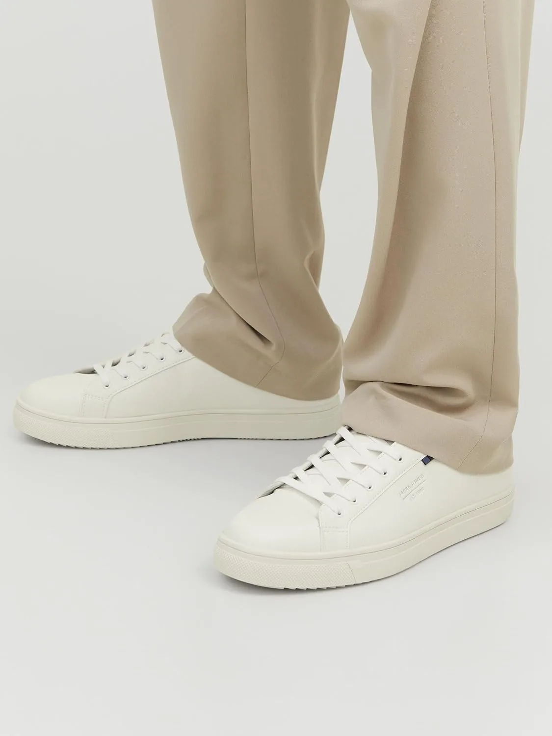 Мужские кроссовки Bestseller A/S из искусственной кожи JACK & JONES, белый — фото 3