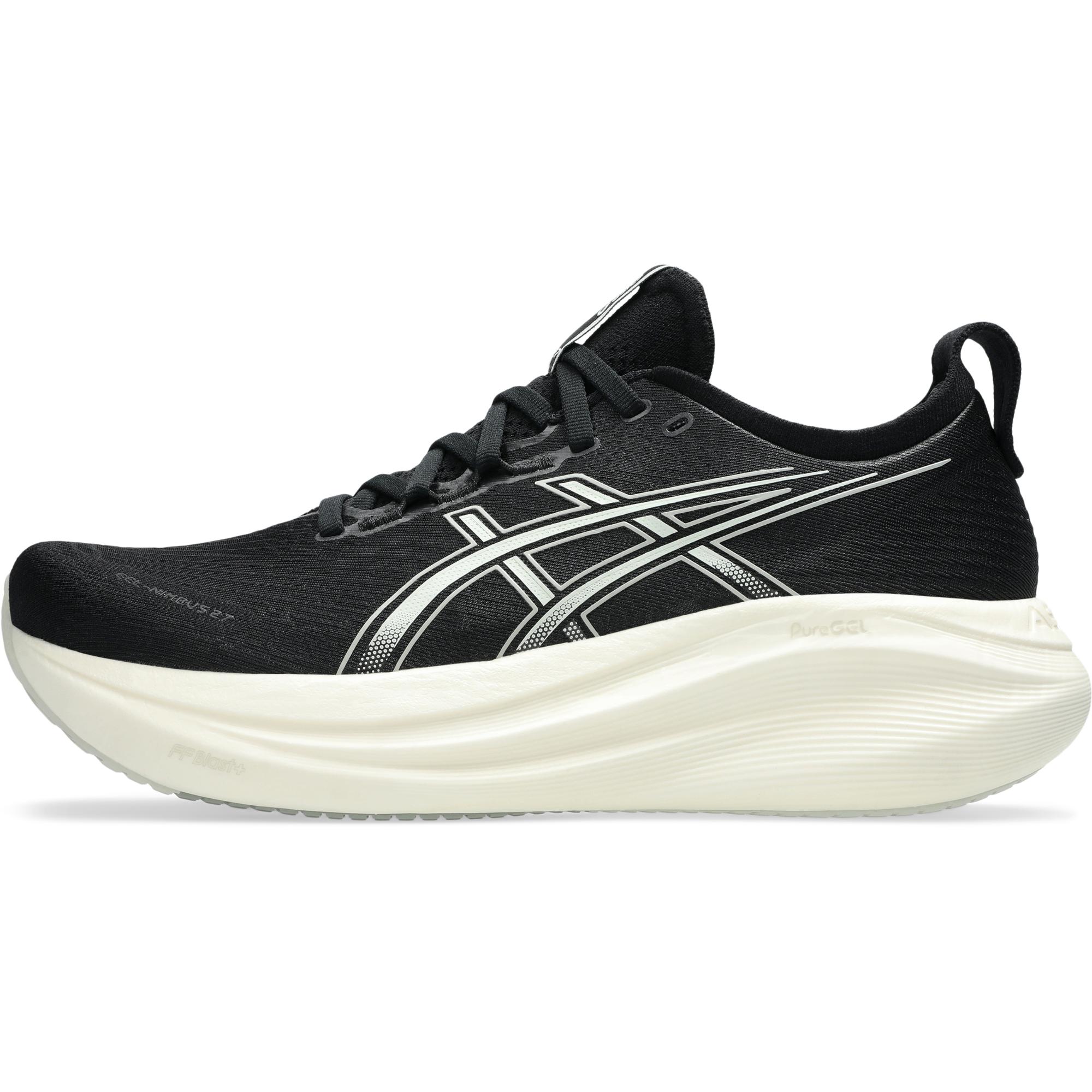 Мужские беговые кроссовки GEL-NIMBUS 27 Wide Asics, Black/Lake Grey — фото 2