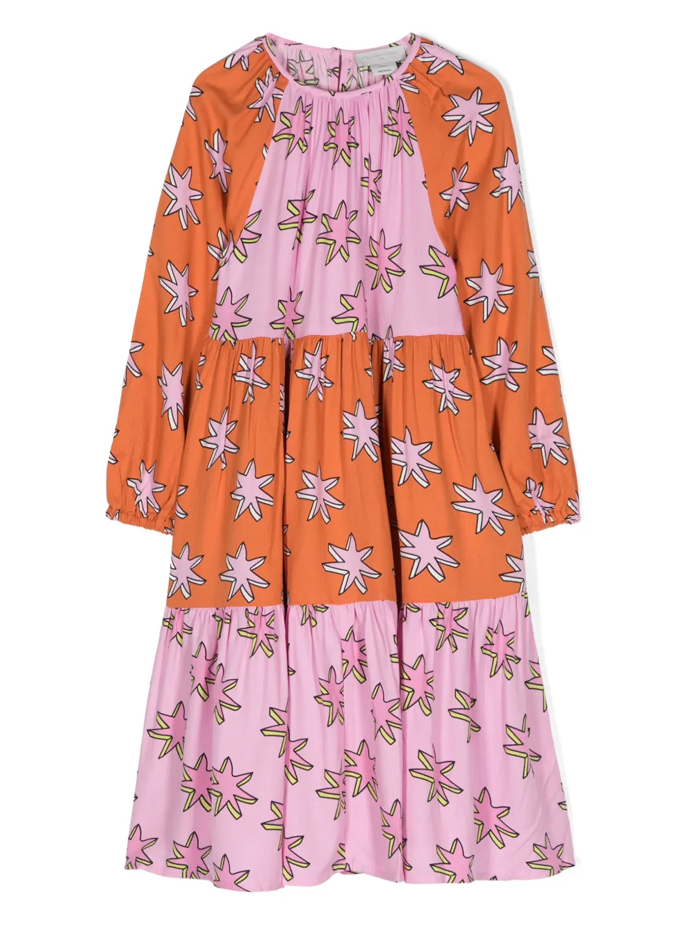 

Ярусное платье Bright Stars Stella McCartney Kids, оранжевый