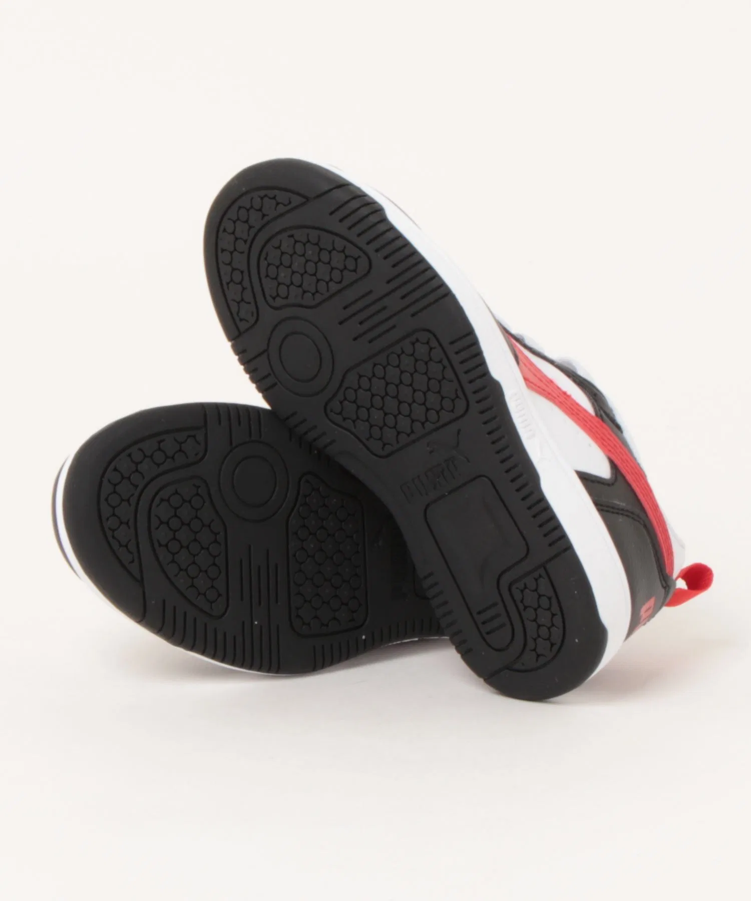 Детские кроссовки PUMA Rebound V6 Low AC PS бело-красные — фото 3
