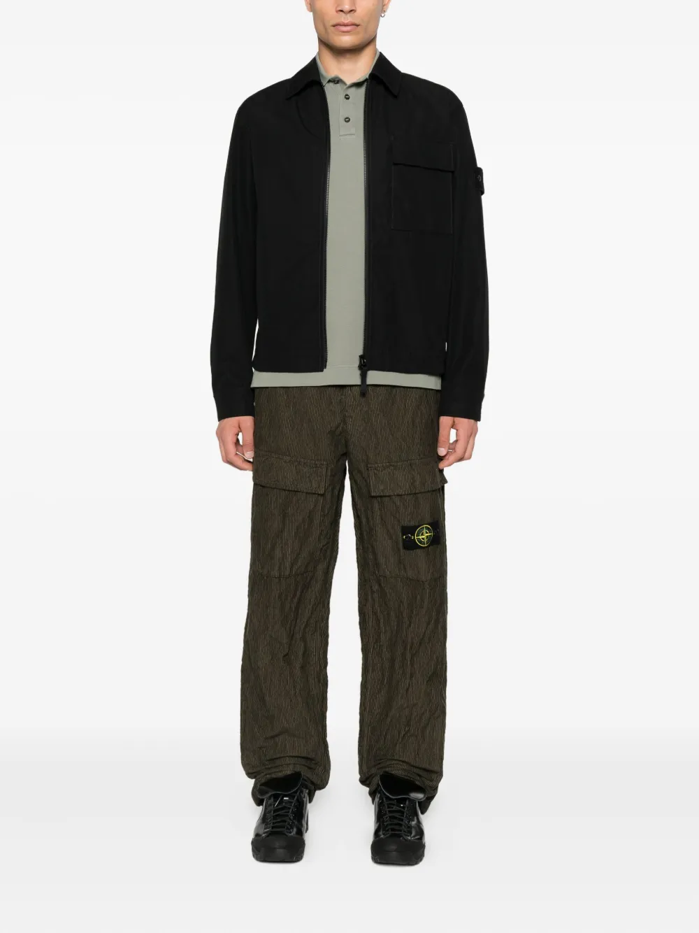 Куртка на молнии Stone Island, черный — фото 2