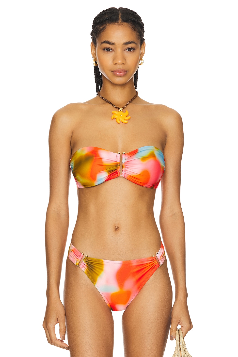 

Верх бикини тати Solid & Striped, цвет blur print