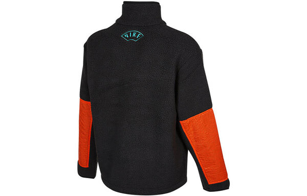 Куртка Nike CNY Chinese New Year's Edition Contrast Color Stitching Loose logo Sports Stand Collar Jacket Black, черный — фото 2