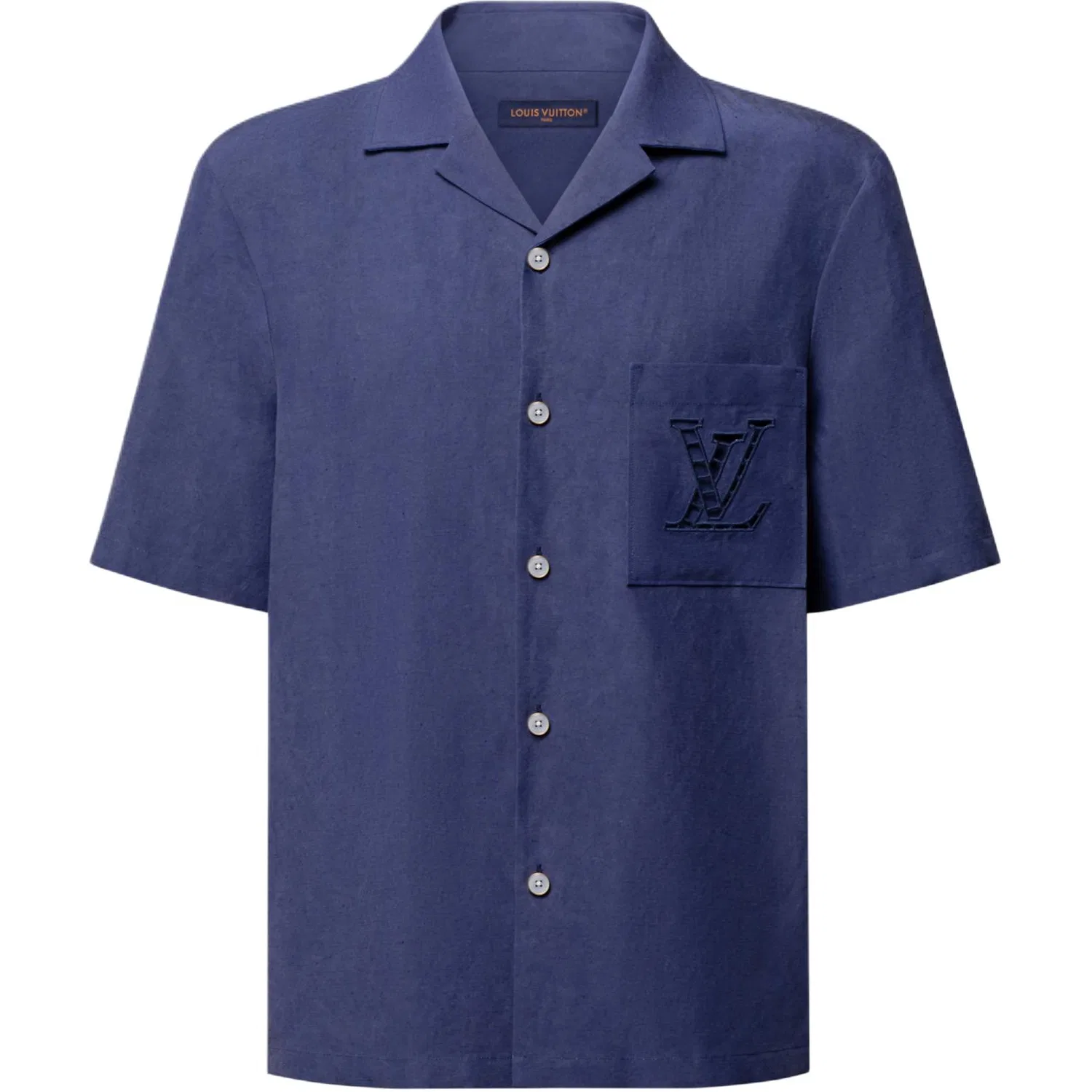 Рубашка LOUIS VUITTON Marine Blue с лацканами