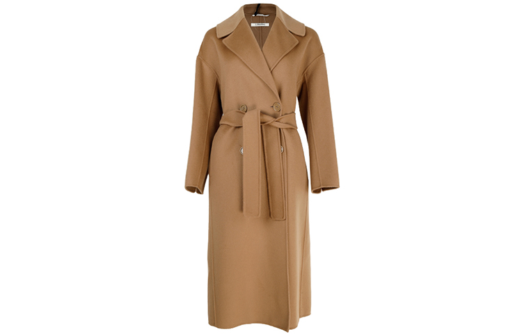 

Поясное длинное пальто 'S MAX MARA, Коричневый