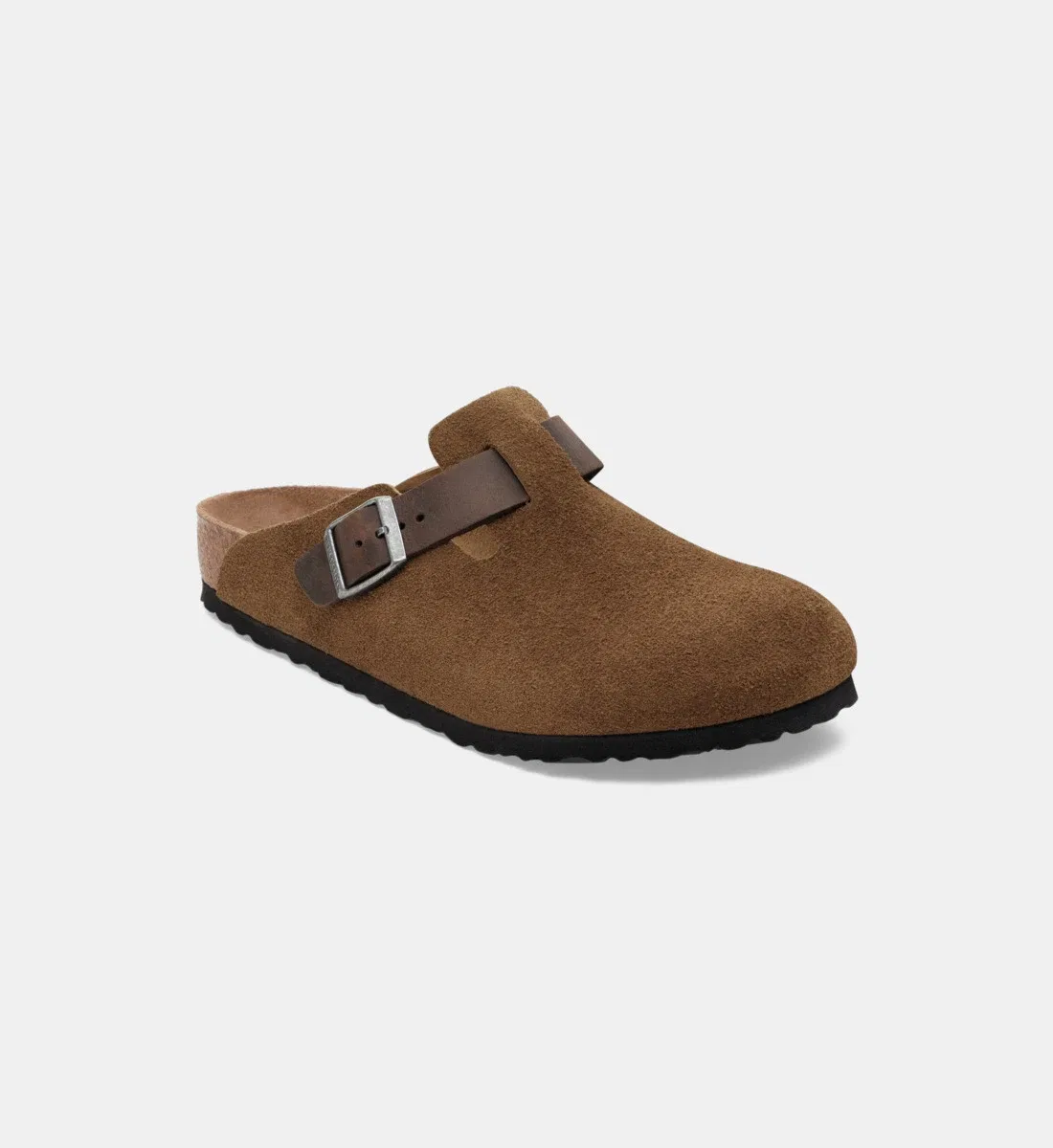 Сандалии бостон leve из кожи BIRKENSTOCK, коричневый — фото 2