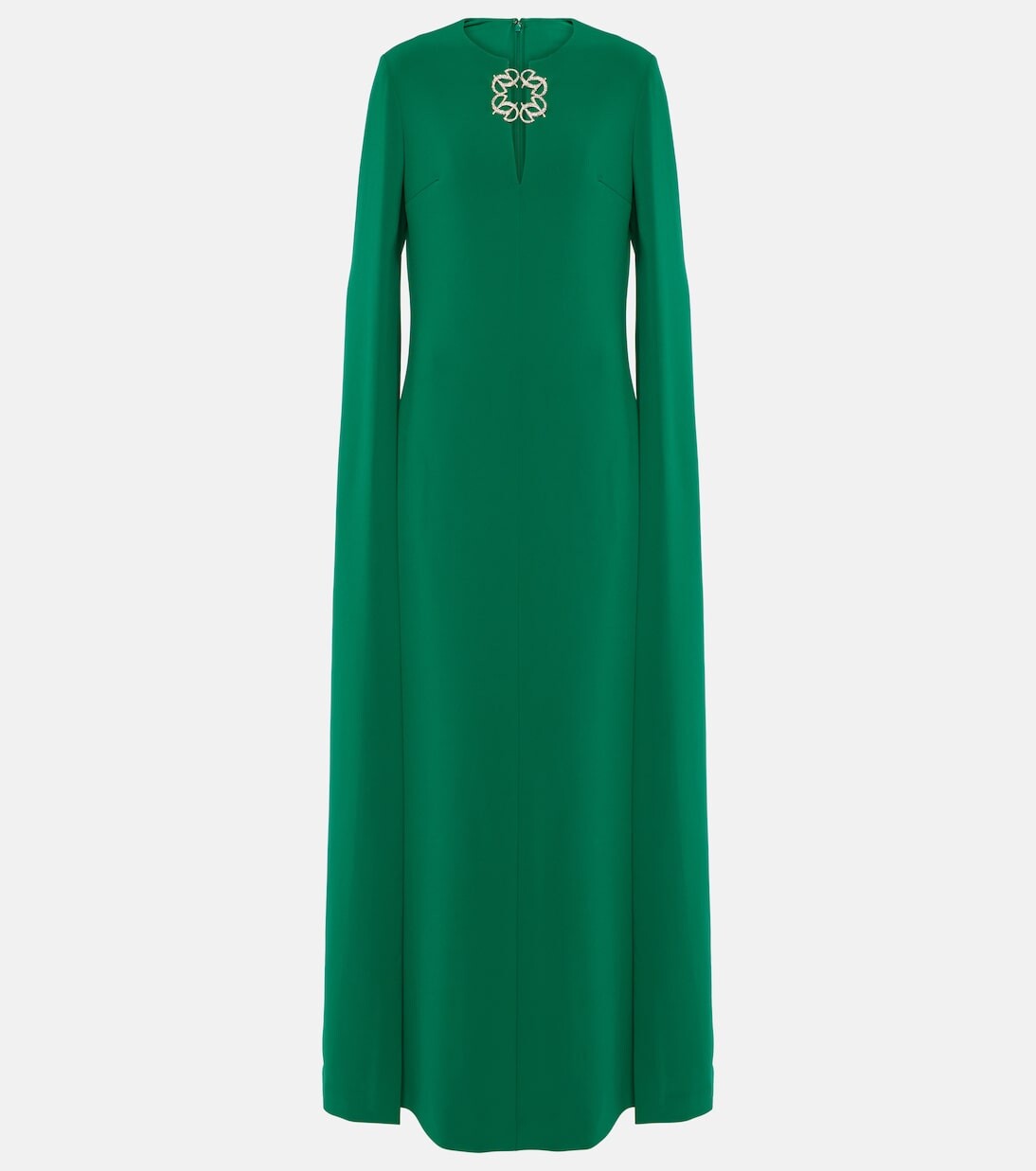 

Украшенное платье из кади Elie Saab, зеленый