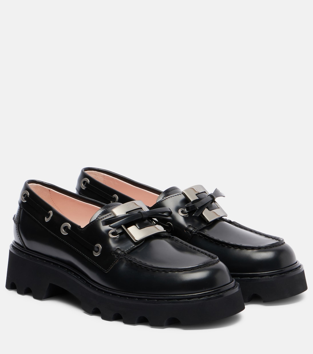 Кожаные мокасины Viv' Rangers Truck Roger Vivier, Nero