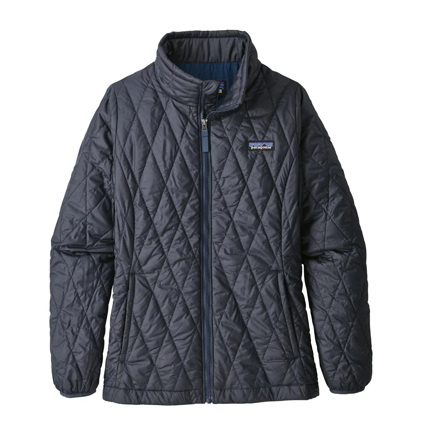 

Детская утепленная куртка Nano Puff Diamond Quilt Patagonia, Smolder Blue