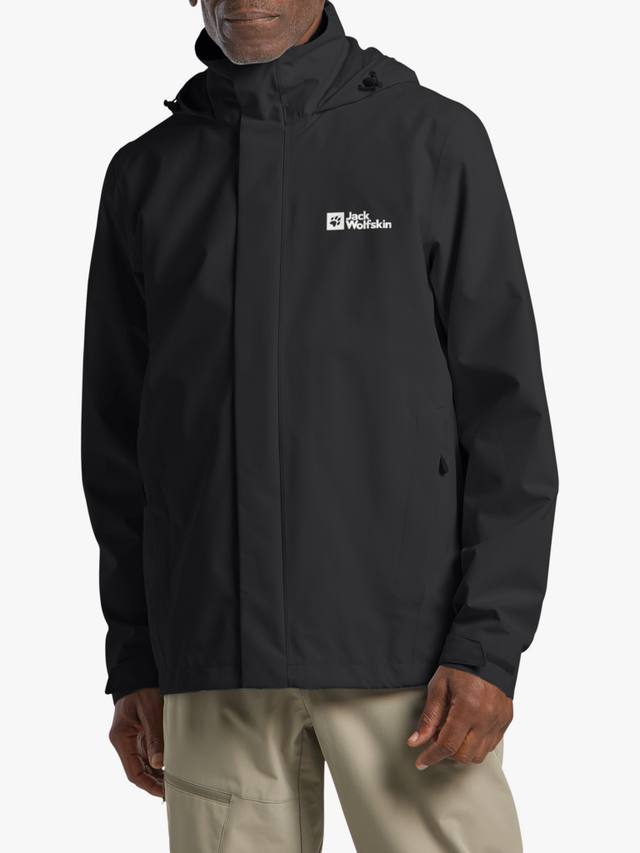 

Непромокаемая куртка Trail Time Jack Wolfskin, Black