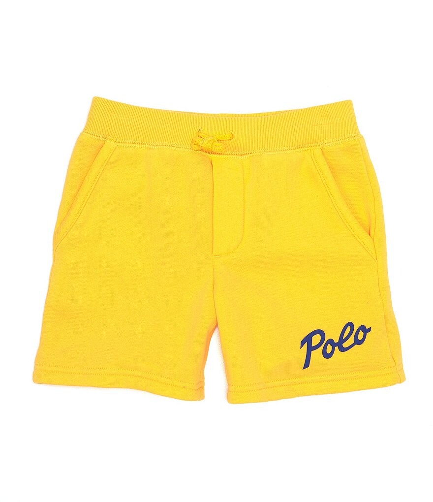 

Флисовые шорты с логотипом Polo Ralph Lauren Little Boys 2T-7, желтый